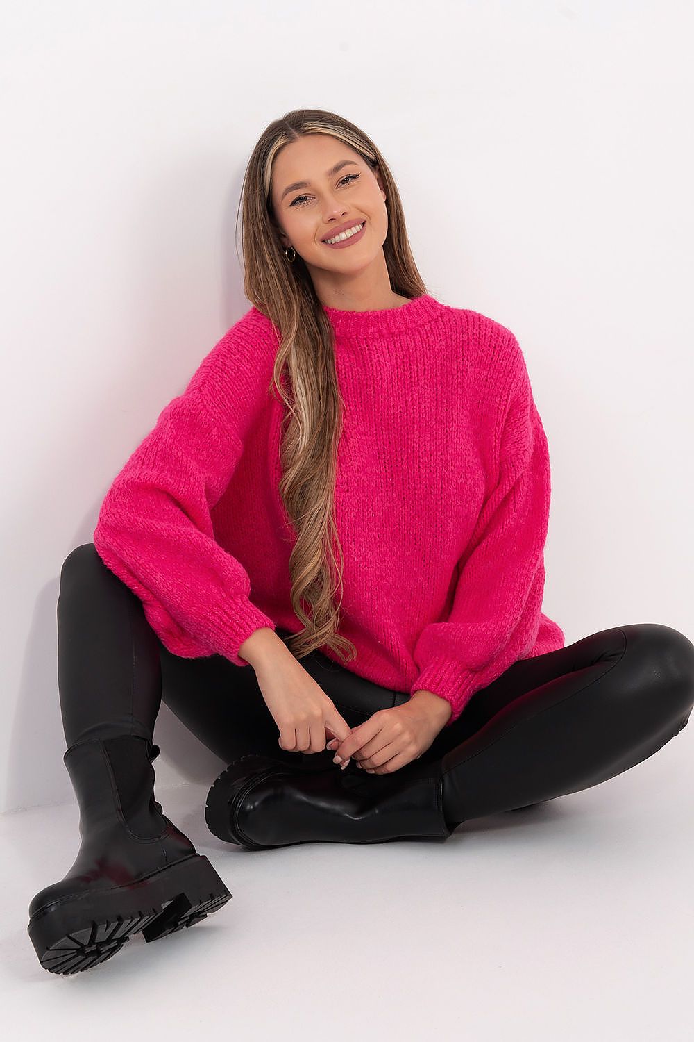 Damen Pullover Ballonärmel Stylisch Alltag Casual Komfort