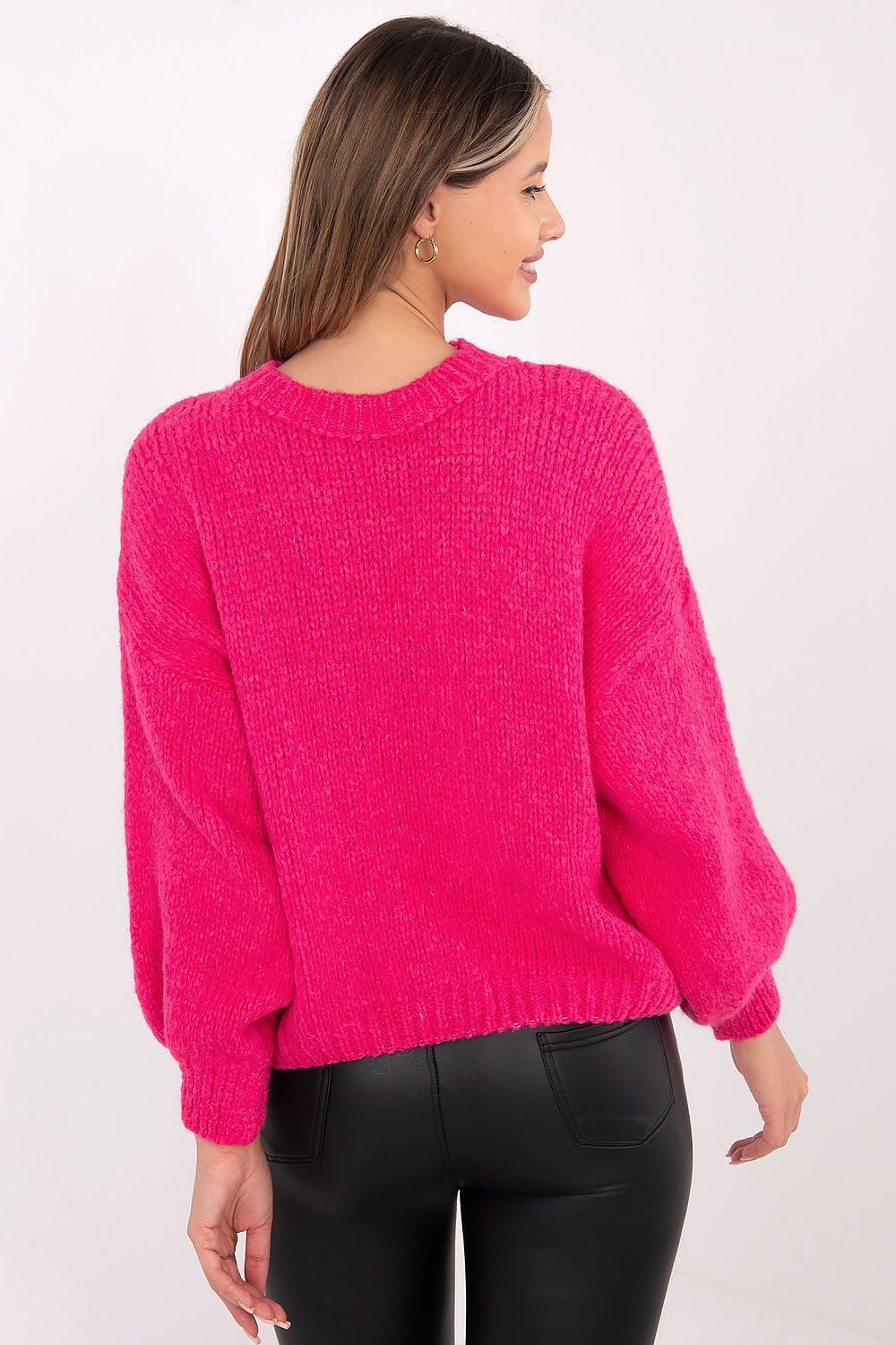 Damen Pullover Ballonärmel Stylisch Alltag Casual Komfort