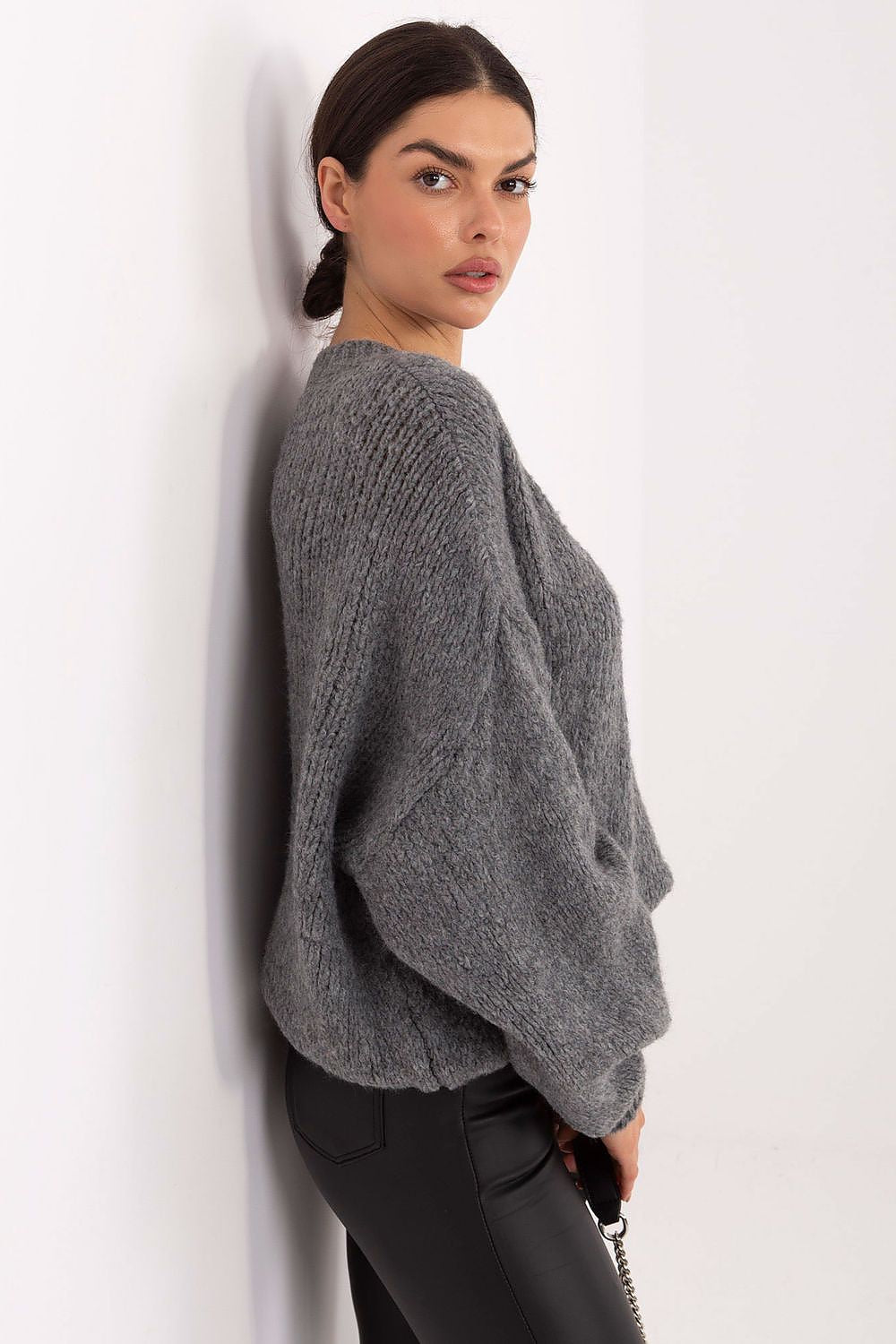 Damen Pullover Ballonärmel Stylisch Alltag Casual Komfort
