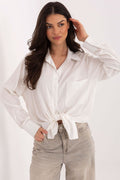 Damen Bluse Langarm Weiß – Klassisch & Elegant für Büro