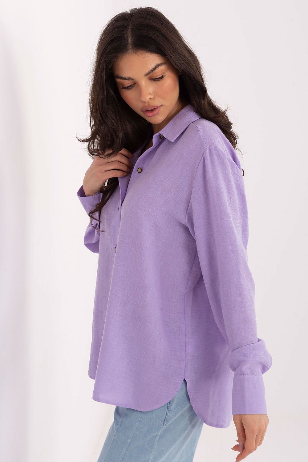 Damen Bluse Langarm Baumwolle – Klassisch & Vielseitig