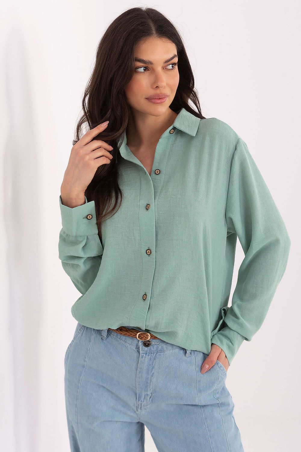 Damen Bluse Langarm Baumwolle – Klassisch & Vielseitig