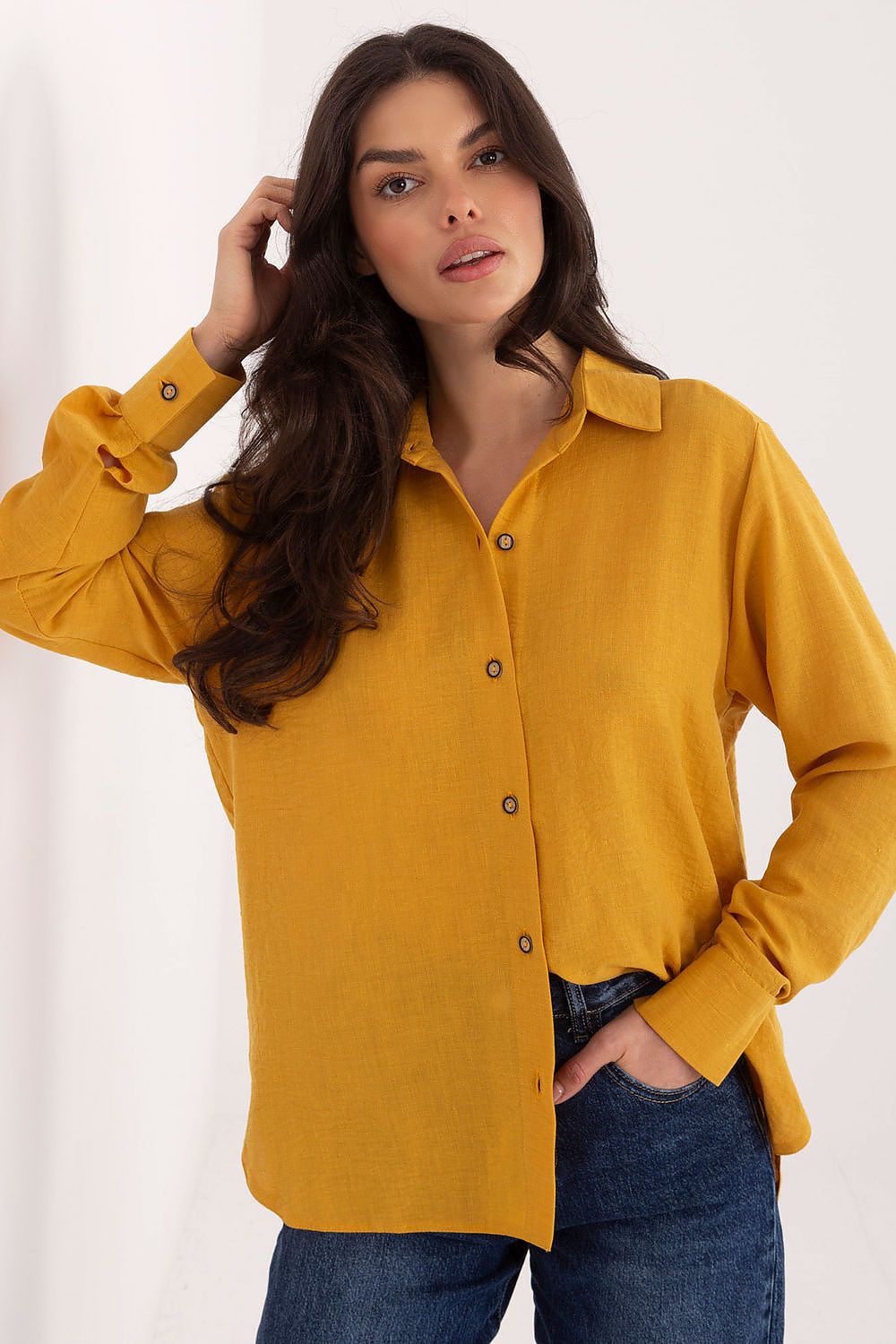 Damen Bluse Langarm Baumwolle – Klassisch & Vielseitig