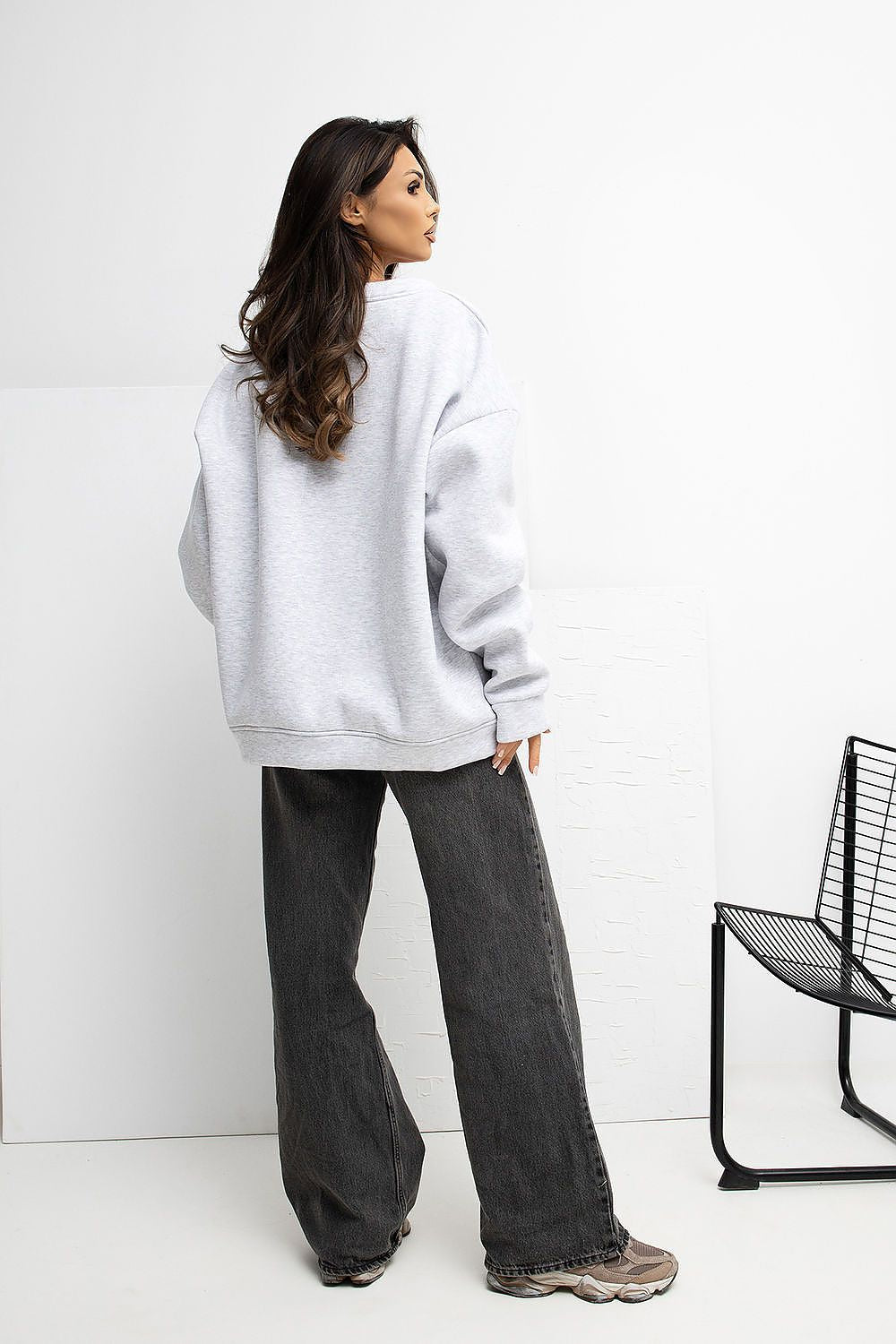 Damen Sweatshirt Baumwolle mit Logo – Casual & Bequem