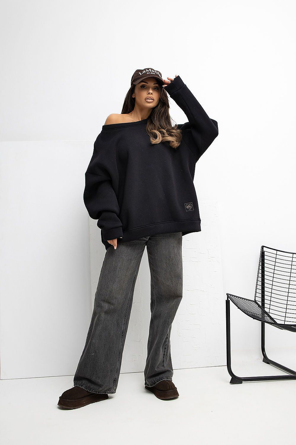 Damen Sweatshirt Baumwolle mit Logo – Casual & Bequem