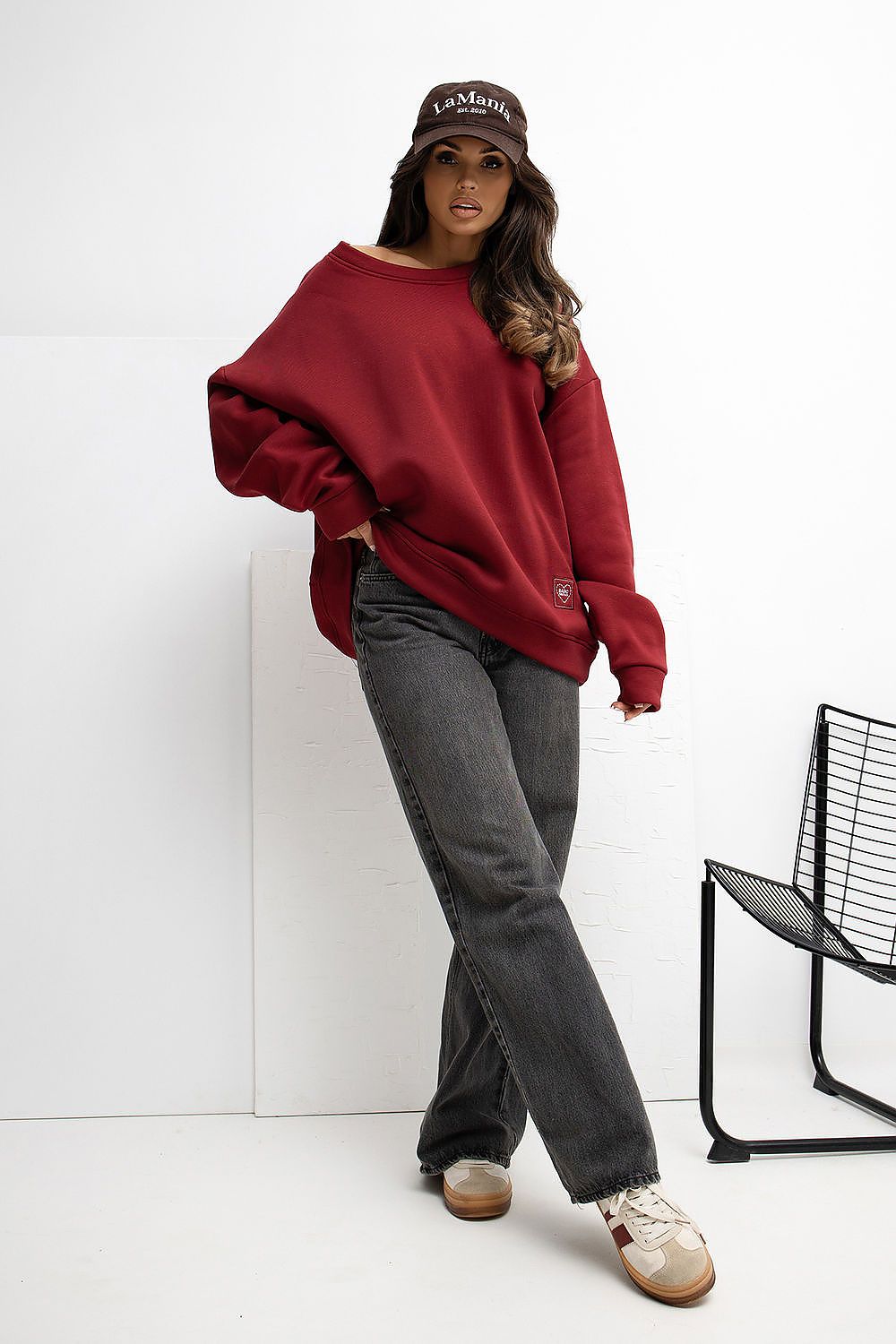 Damen Sweatshirt Baumwolle mit Logo – Casual & Bequem