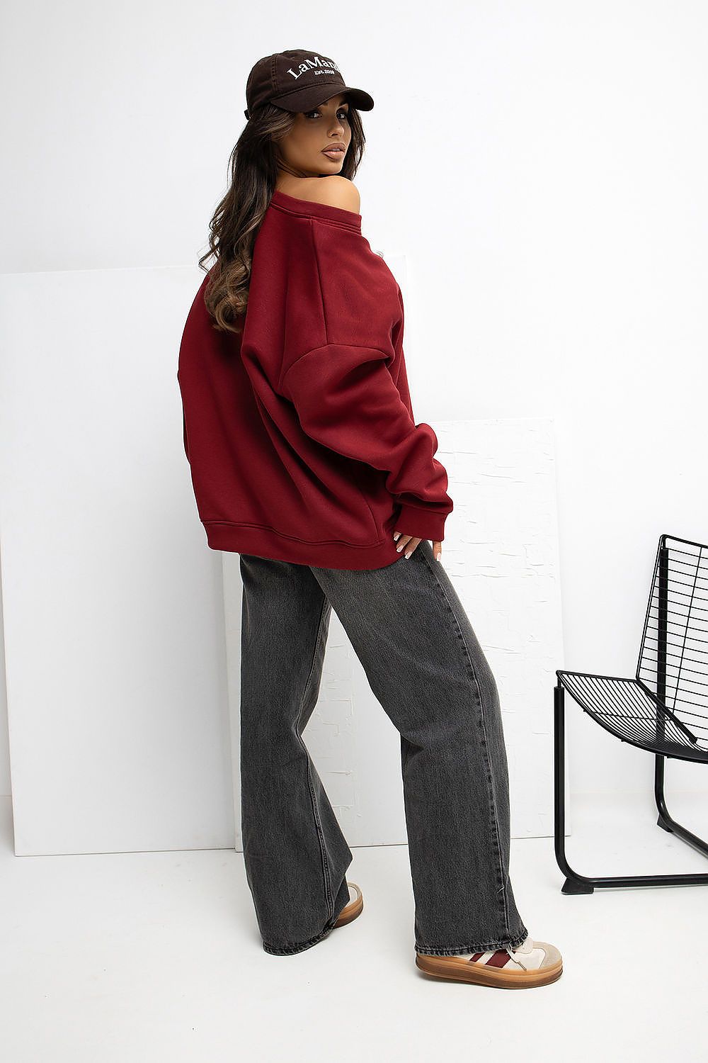 Damen Sweatshirt Baumwolle mit Logo – Casual & Bequem