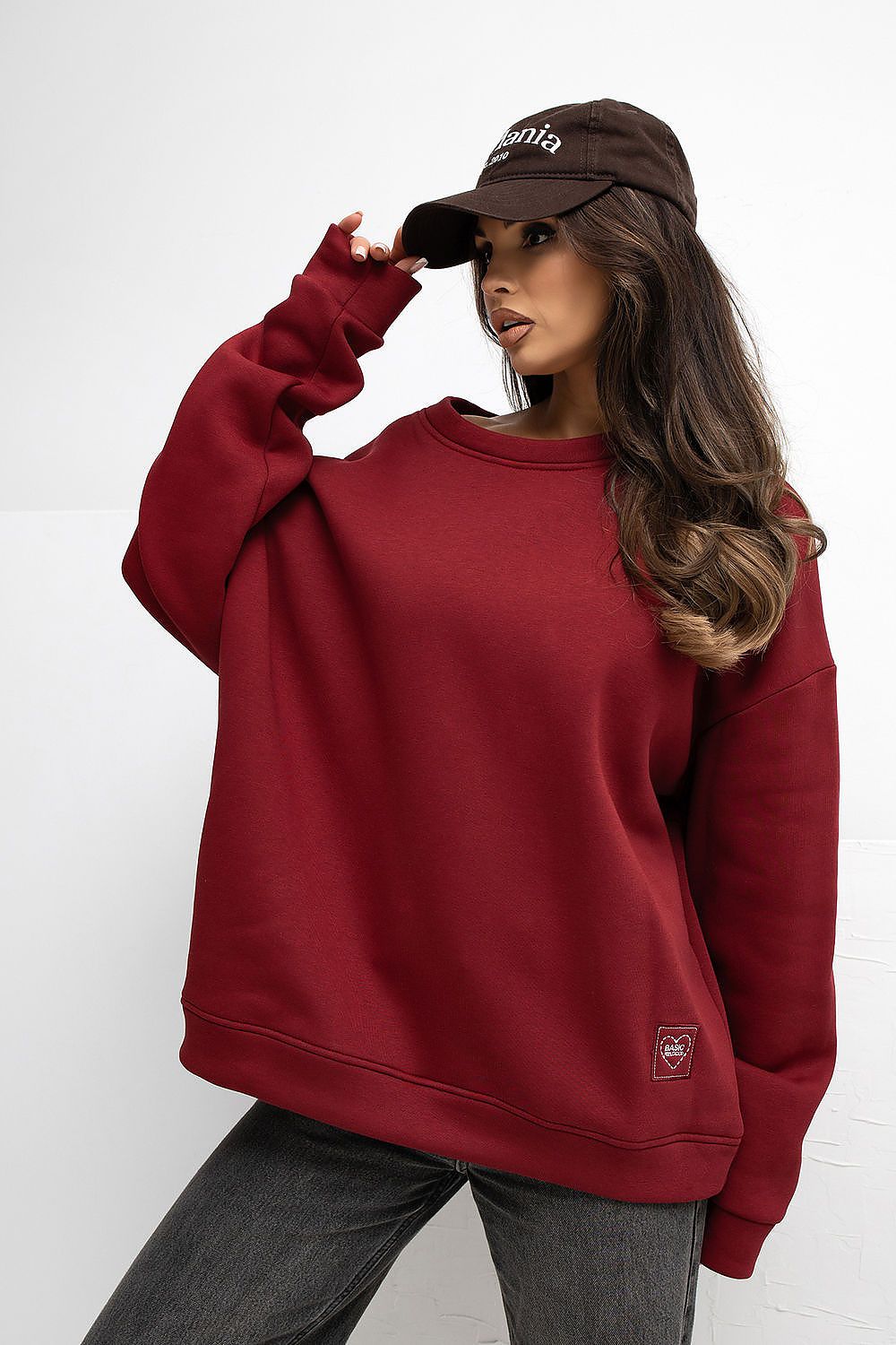 Damen Sweatshirt Baumwolle mit Logo – Casual & Bequem