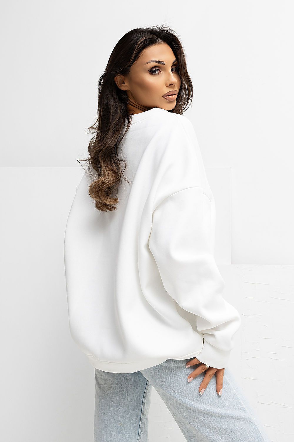Damen Sweatshirt Baumwolle mit Logo – Casual & Bequem