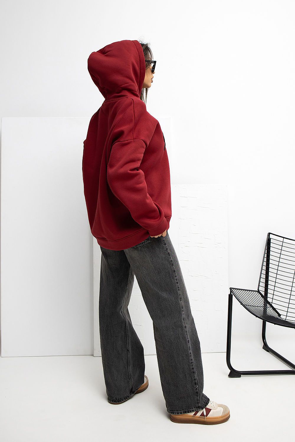 Damen Hoodie Baumwolle mit Schriftzug – Warm & Stylisch