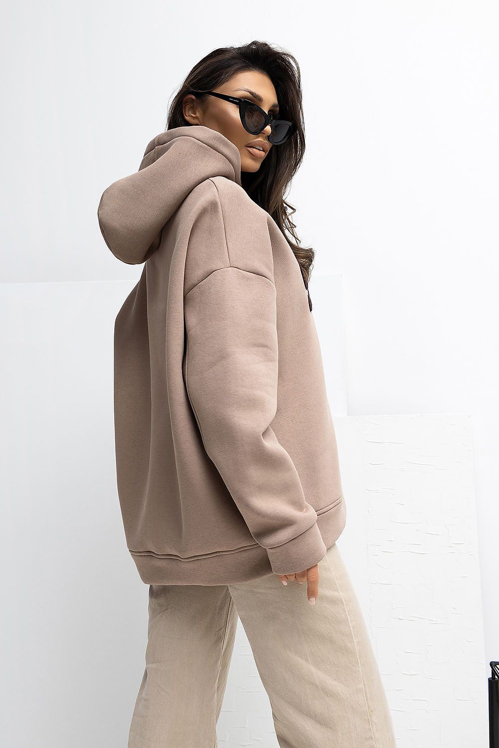 Damen Hoodie Baumwolle mit Schriftzug – Warm & Stylisch