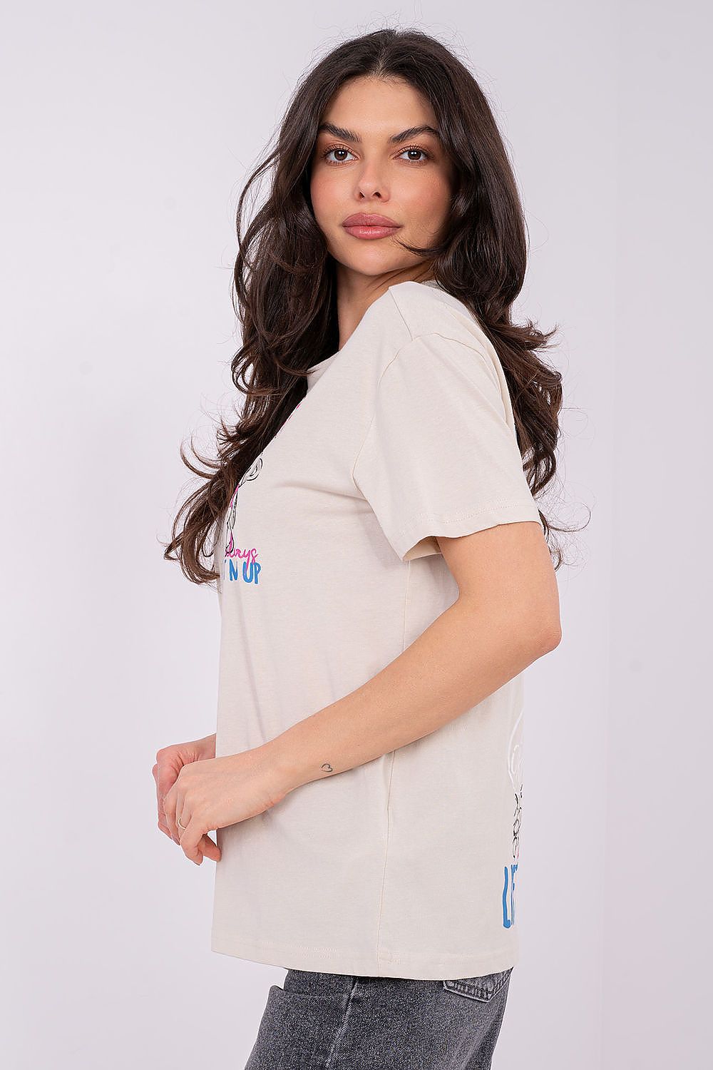 Damen T-Shirt Baumwolle mit Print – Lässig & Stylisch