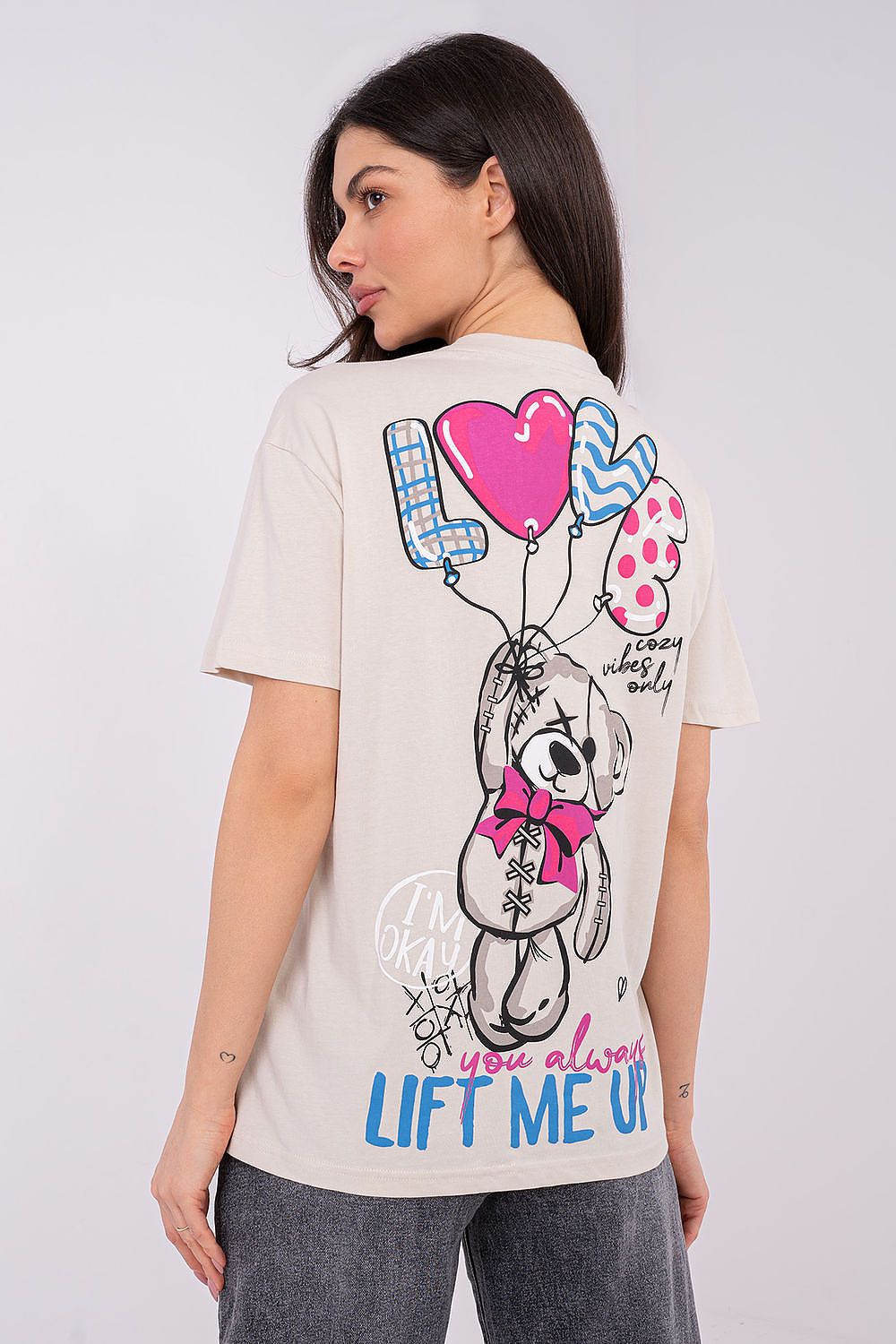 Damen T-Shirt Baumwolle mit Print – Lässig & Stylisch
