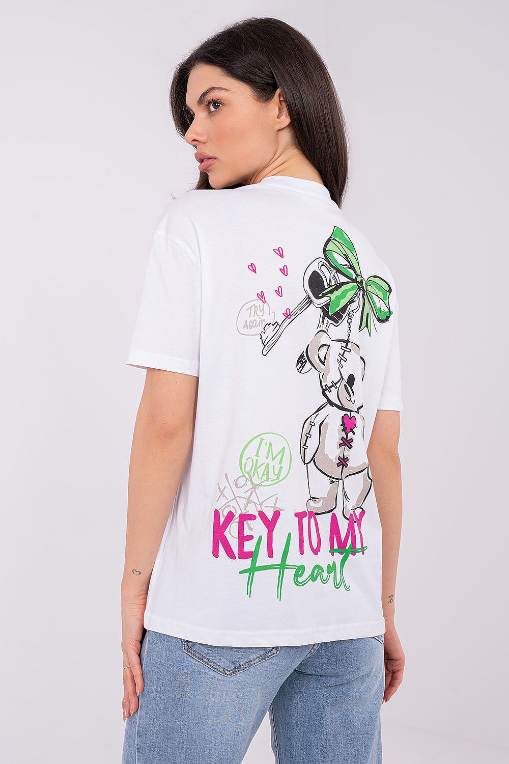 Damen T-Shirt Baumwolle mit Print – Lässig & Stylisch