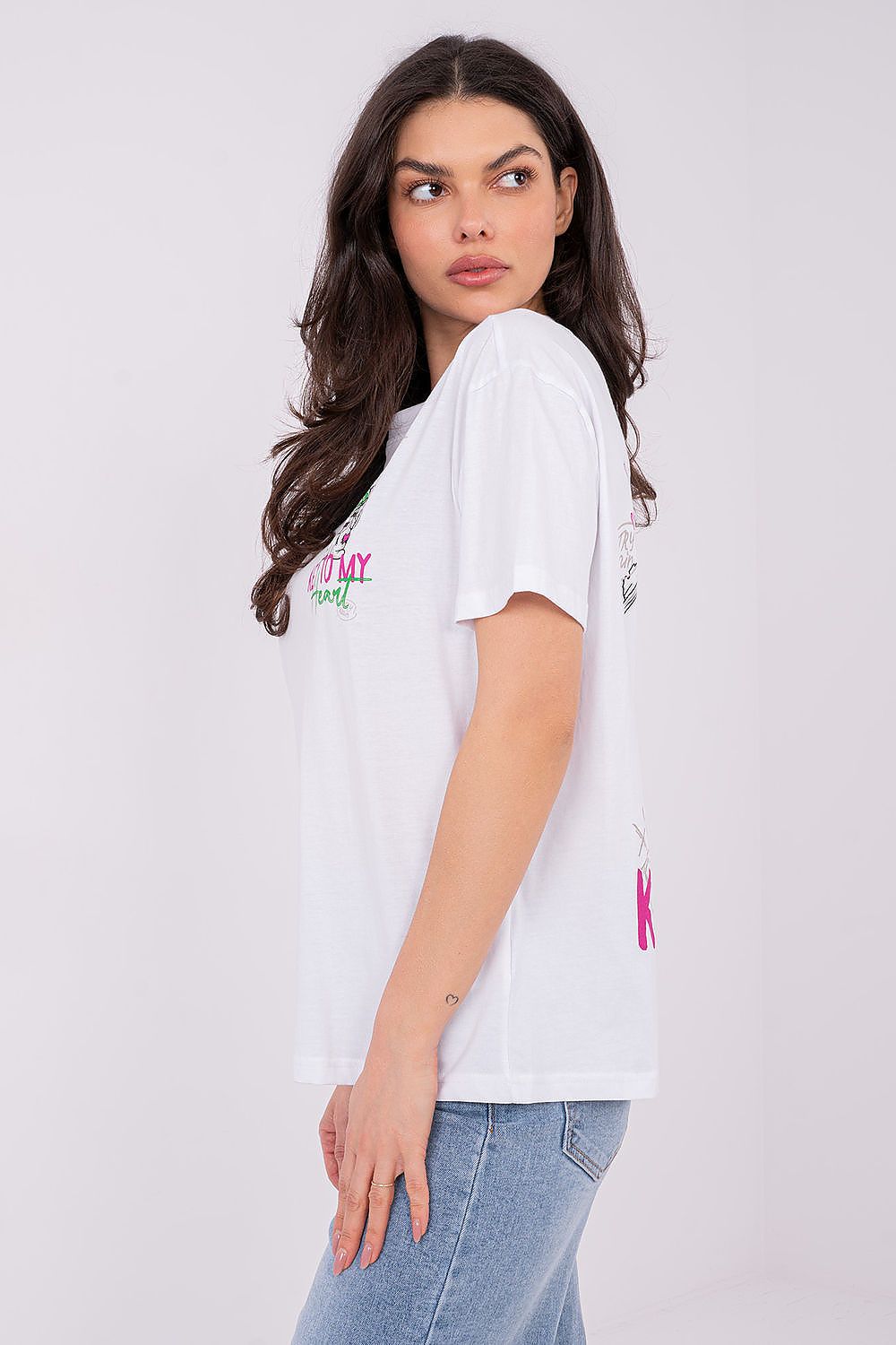 Damen T-Shirt Baumwolle mit Print – Lässig & Stylisch