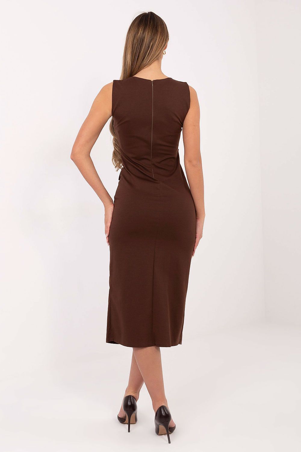 Bleistiftkleid Damen Midi - Elegantes Business Kleid
