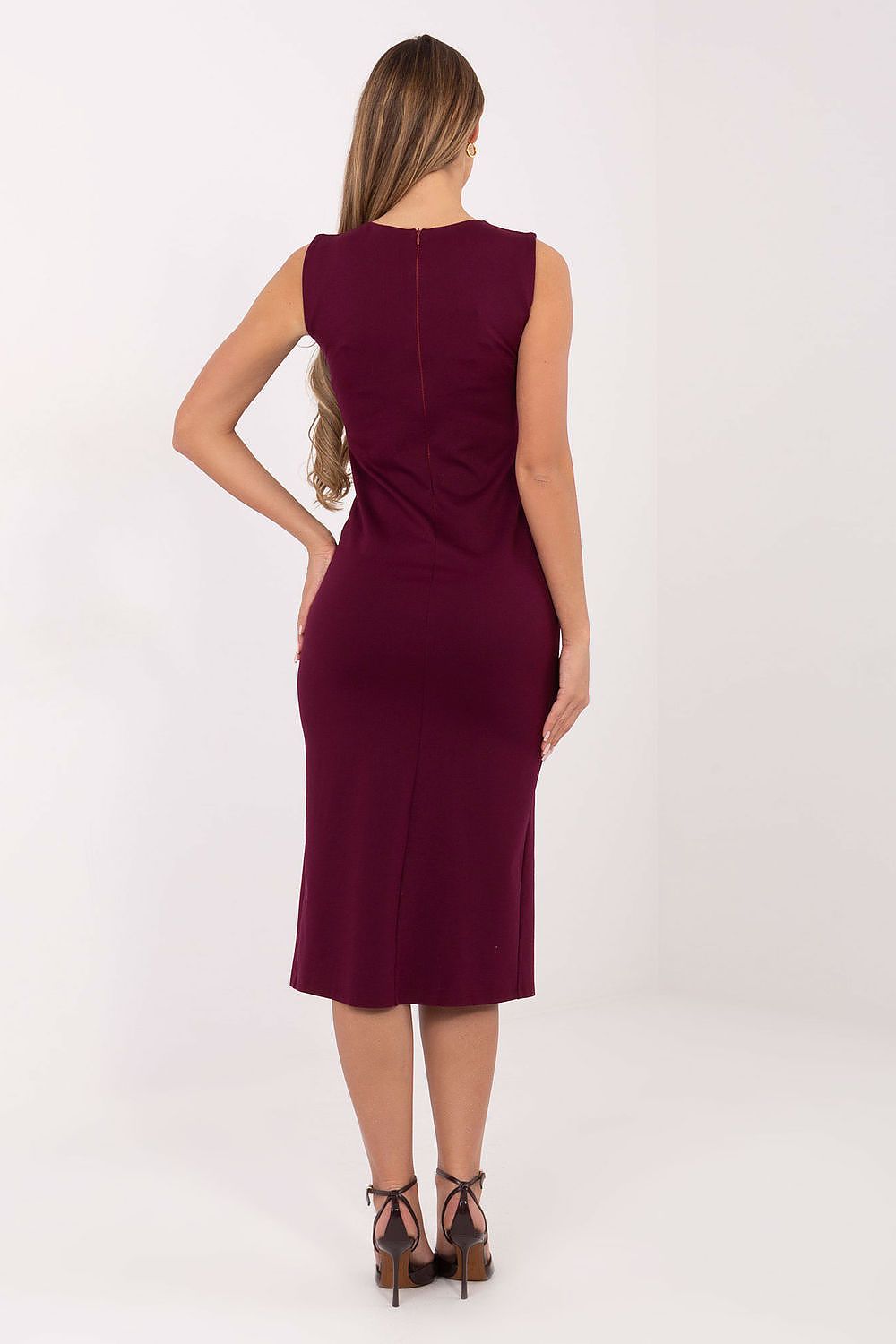 Bleistiftkleid Damen Midi - Elegantes Business Kleid