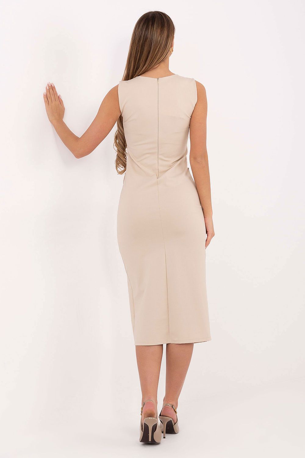 Bleistiftkleid Damen Midi - Elegantes Business Kleid