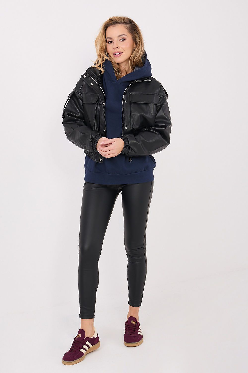 Hoodie Damen Gefüttert Kapuze Baumwolle Herbst Winter