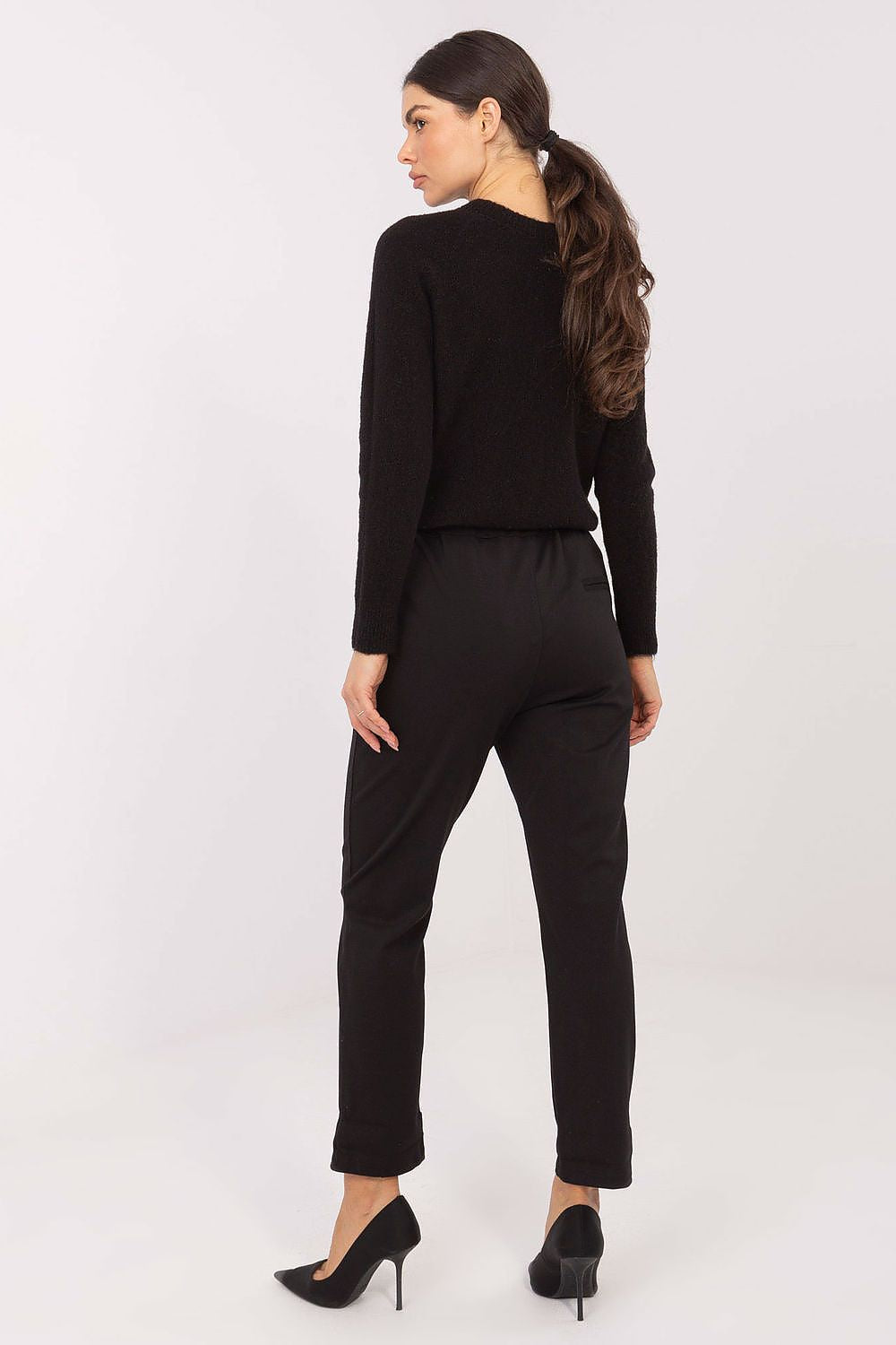Stoffhose Damen High Waist 7/8 Länge