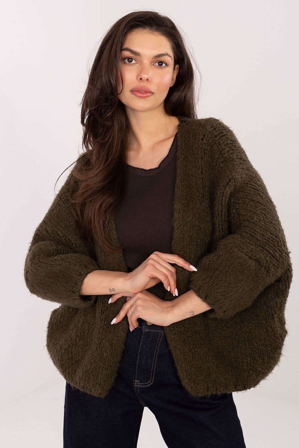 Damen Cardigan Ungeknöpft Leicht Alltag & Arbeit Layering