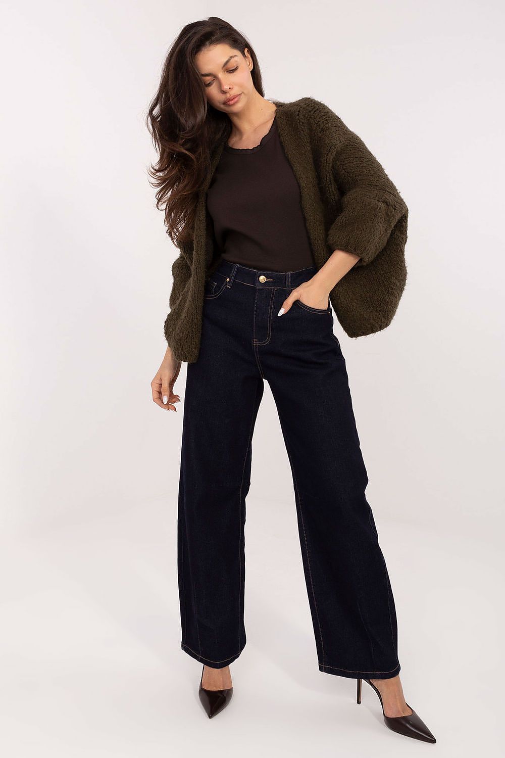 Damen Cardigan Ungeknöpft Leicht Alltag & Arbeit Layering