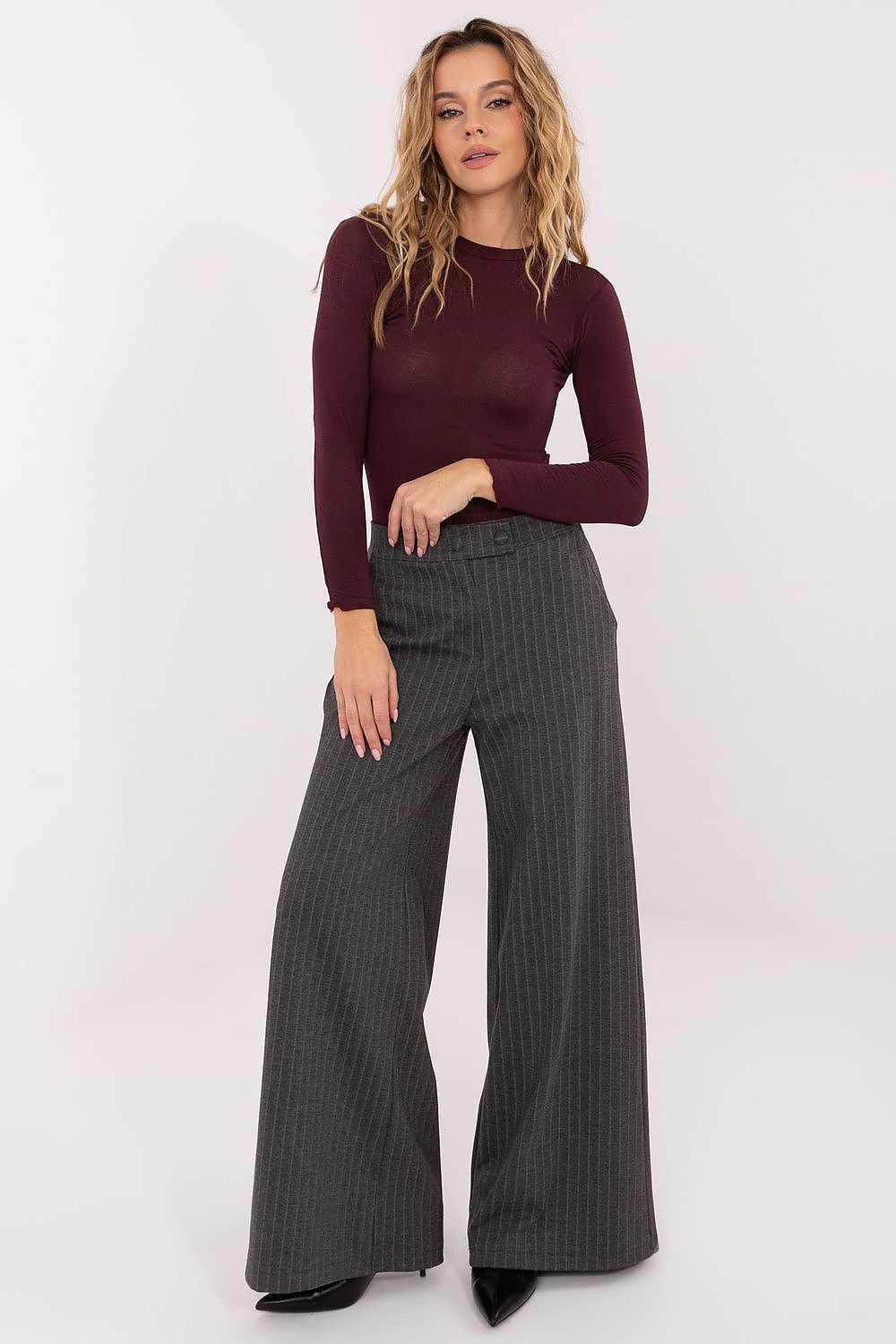 Longsleeve Damen Kaschmir Rundhals Weich