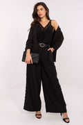 Stoffhose Damen Weites Bein Hohe Taille - Elegante Viskose Hose