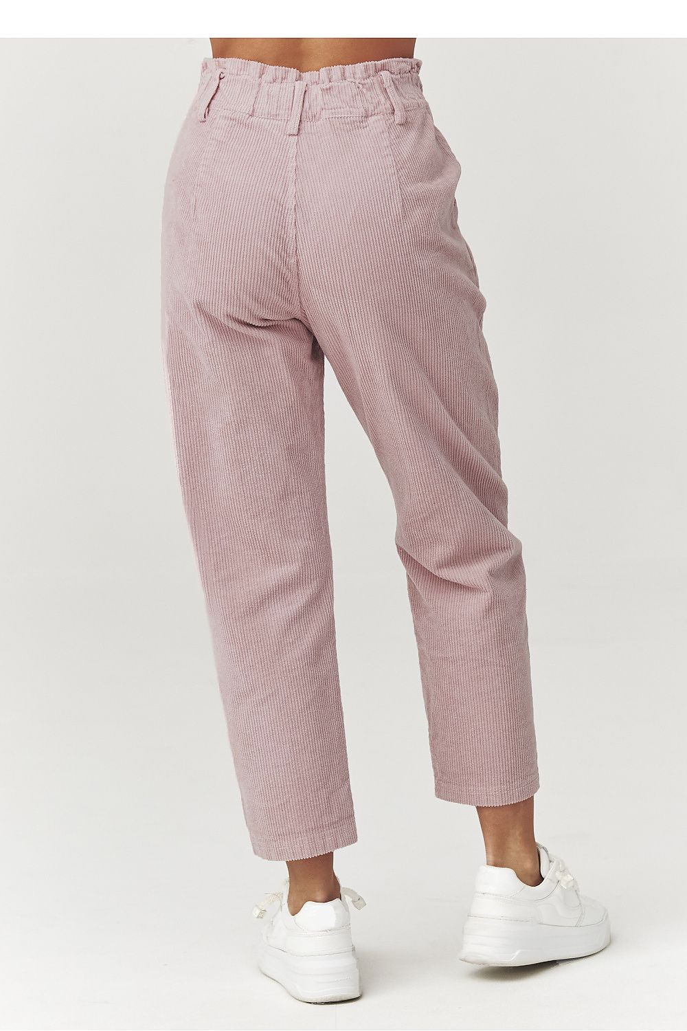 Cordhose Damen Hohe Taille Verkürzt - Stylische Cord Hose Italien