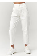 Cordhose Damen Hohe Taille Verkürzt - Stylische Cord Hose Italien