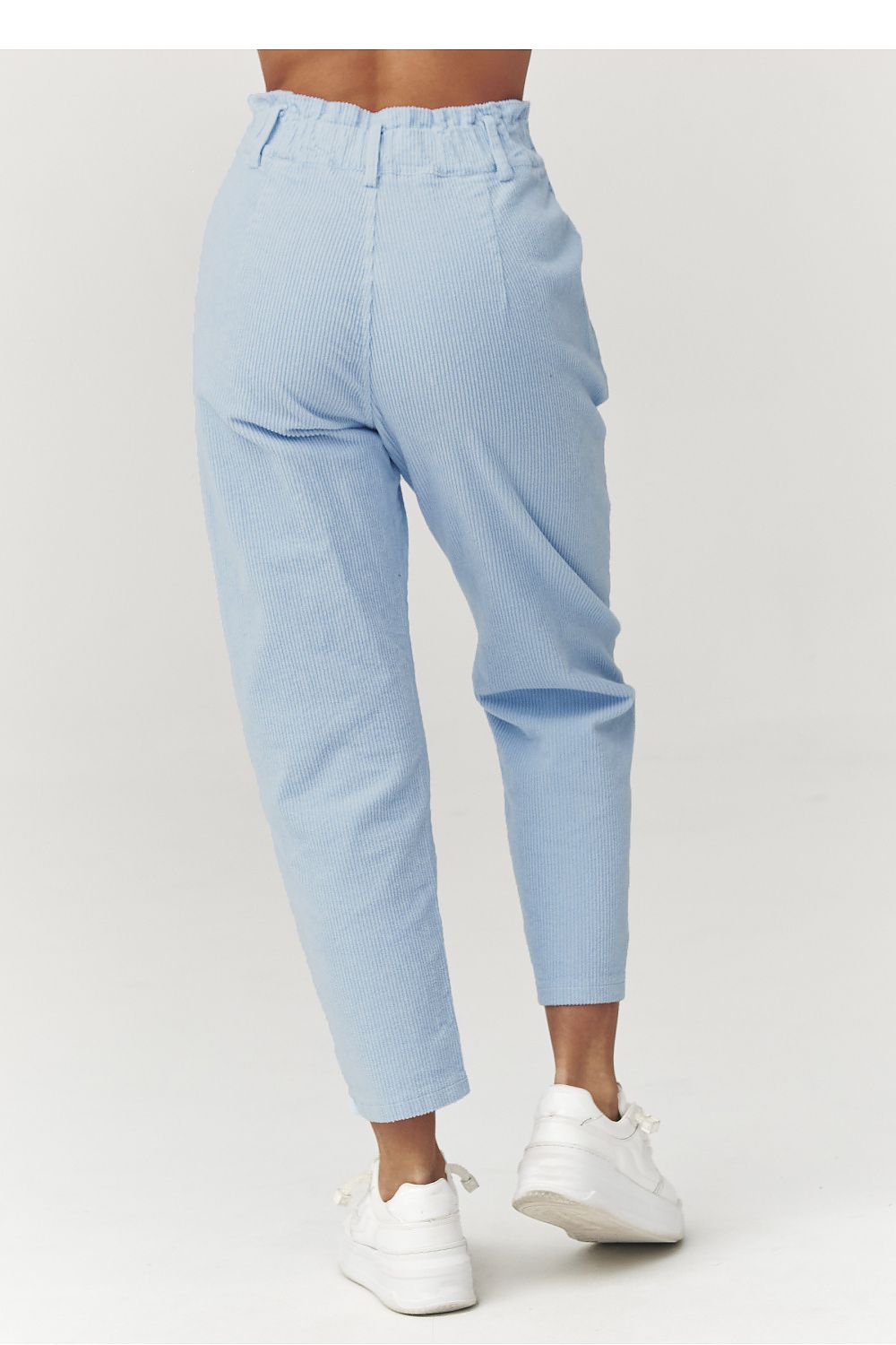 Cordhose Damen Hohe Taille Verkürzt - Stylische Cord Hose Italien