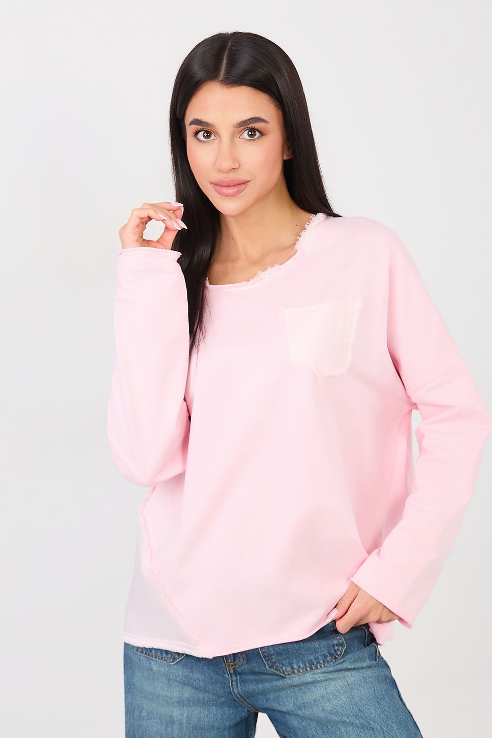 Bluse Damen Baumwolle Casual Brusttasche Gelb Rosa Universalgröße