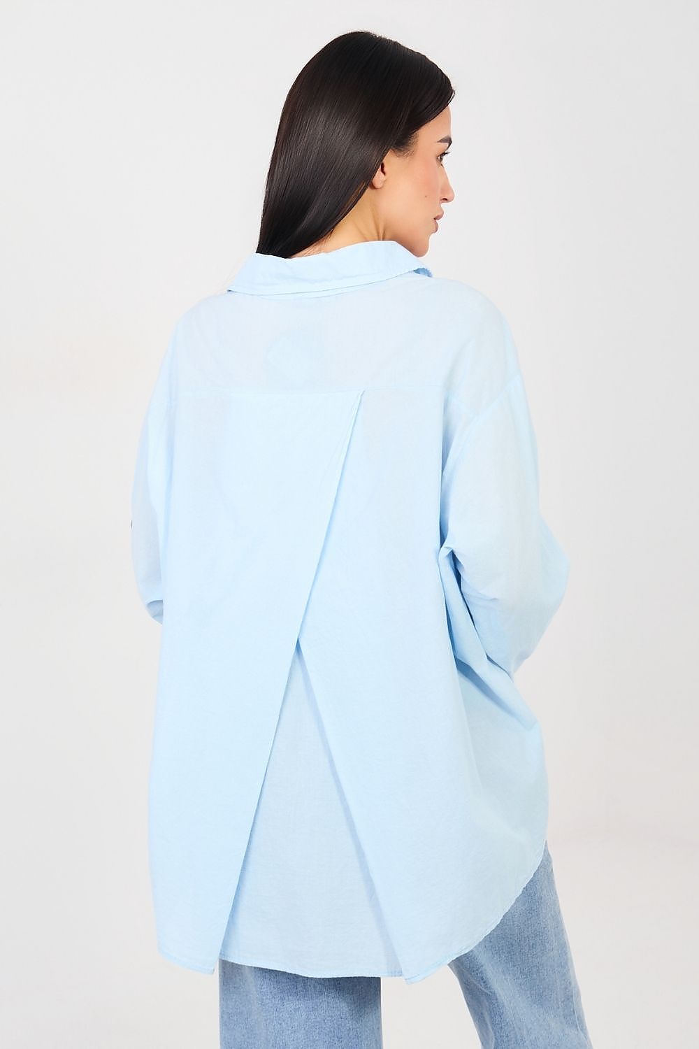 Bluse Damen Langarm Baumwolle - Casual Hemdbluse Brusttasche