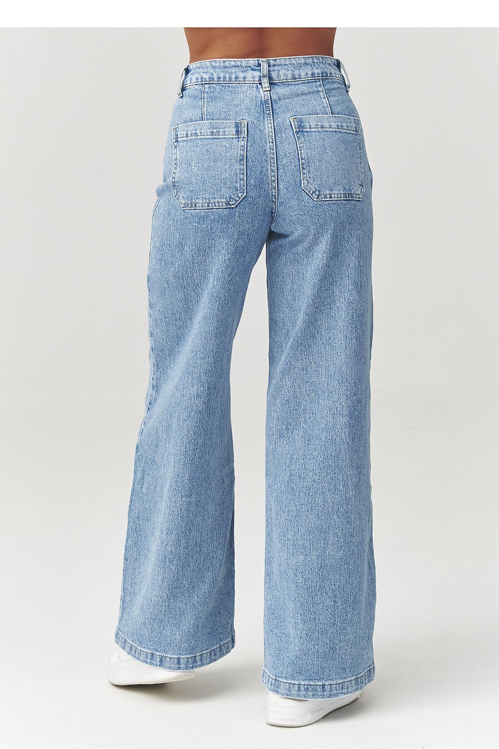 Jeans Damen High Waist Straight Leg Denim Klassisch