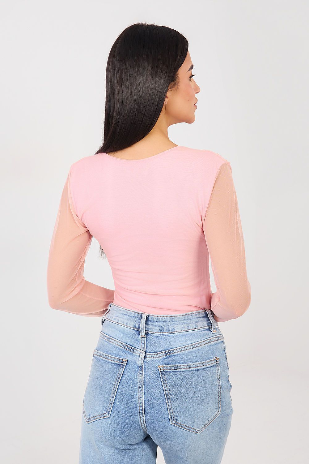 Body Damen Langarm Rundhals Elastisch