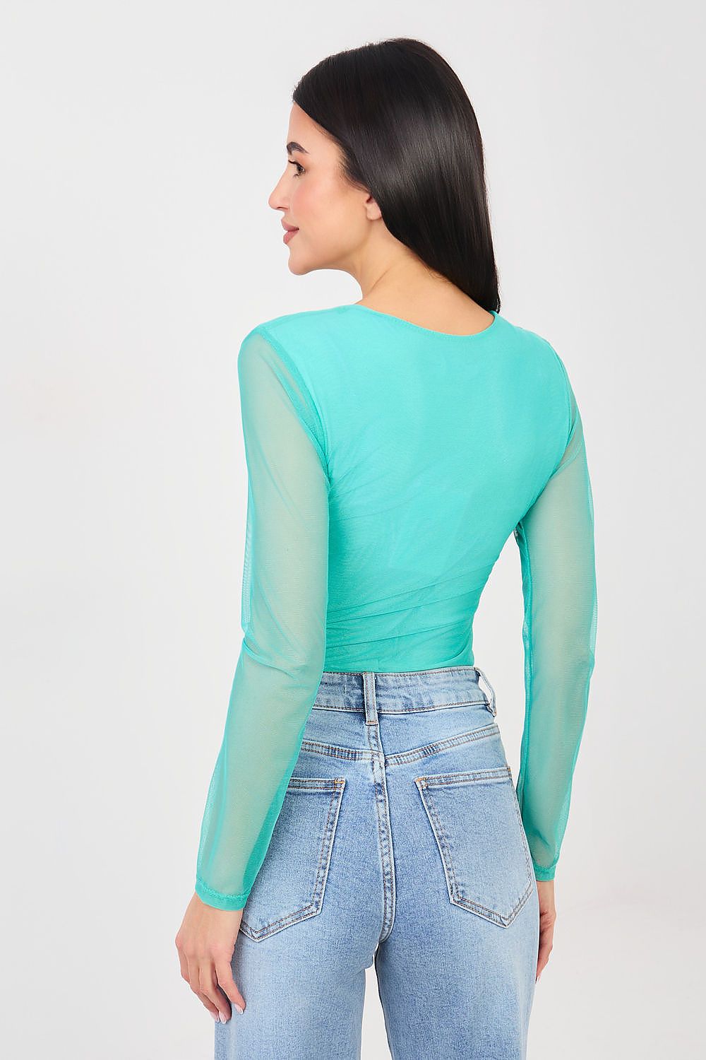 Body Damen Langarm Rundhals Elastisch