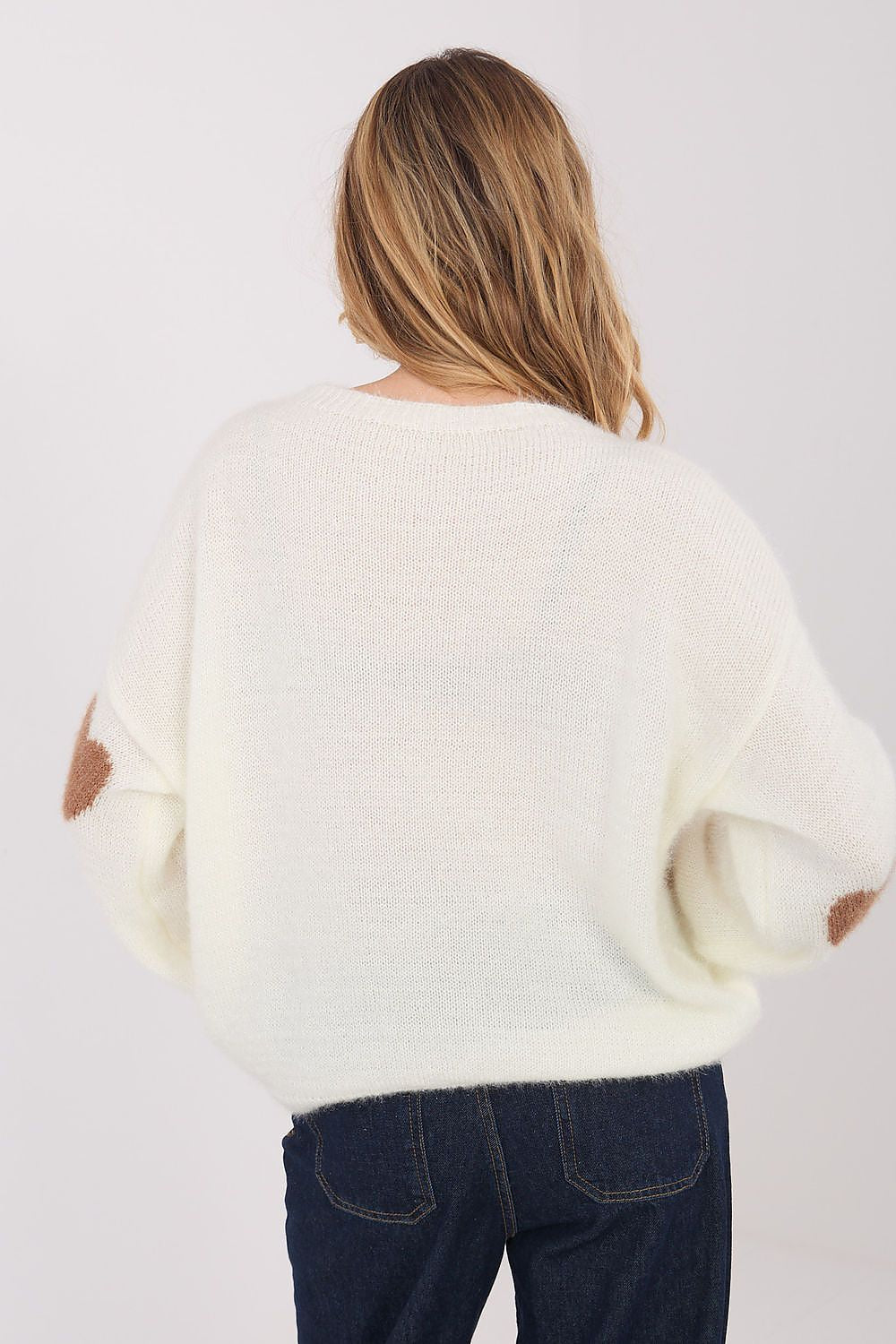 Damen Pullover Lässig Herzdruck Casual Komfort Alltag