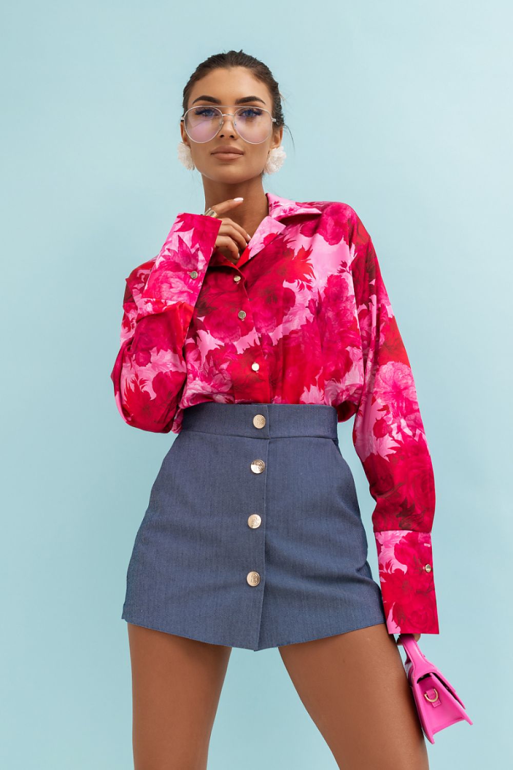 Bluse Damen Langarm Gestreift - Elegante Hemdbluse Büro