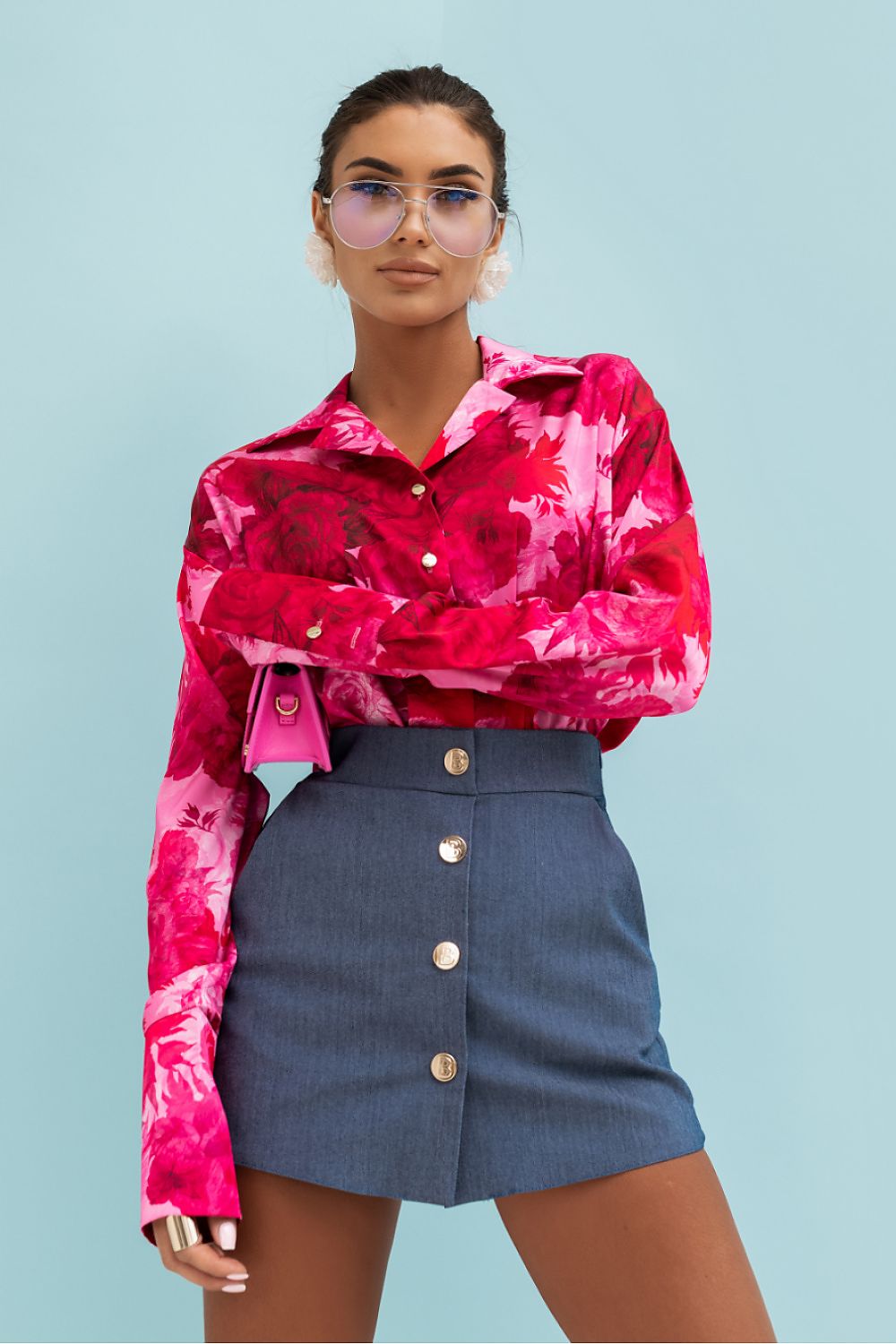 Bluse Damen Langarm Gestreift - Elegante Hemdbluse Büro
