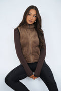 Weste Damen Teddy Fleece Reißverschluss – Warm & Stylish