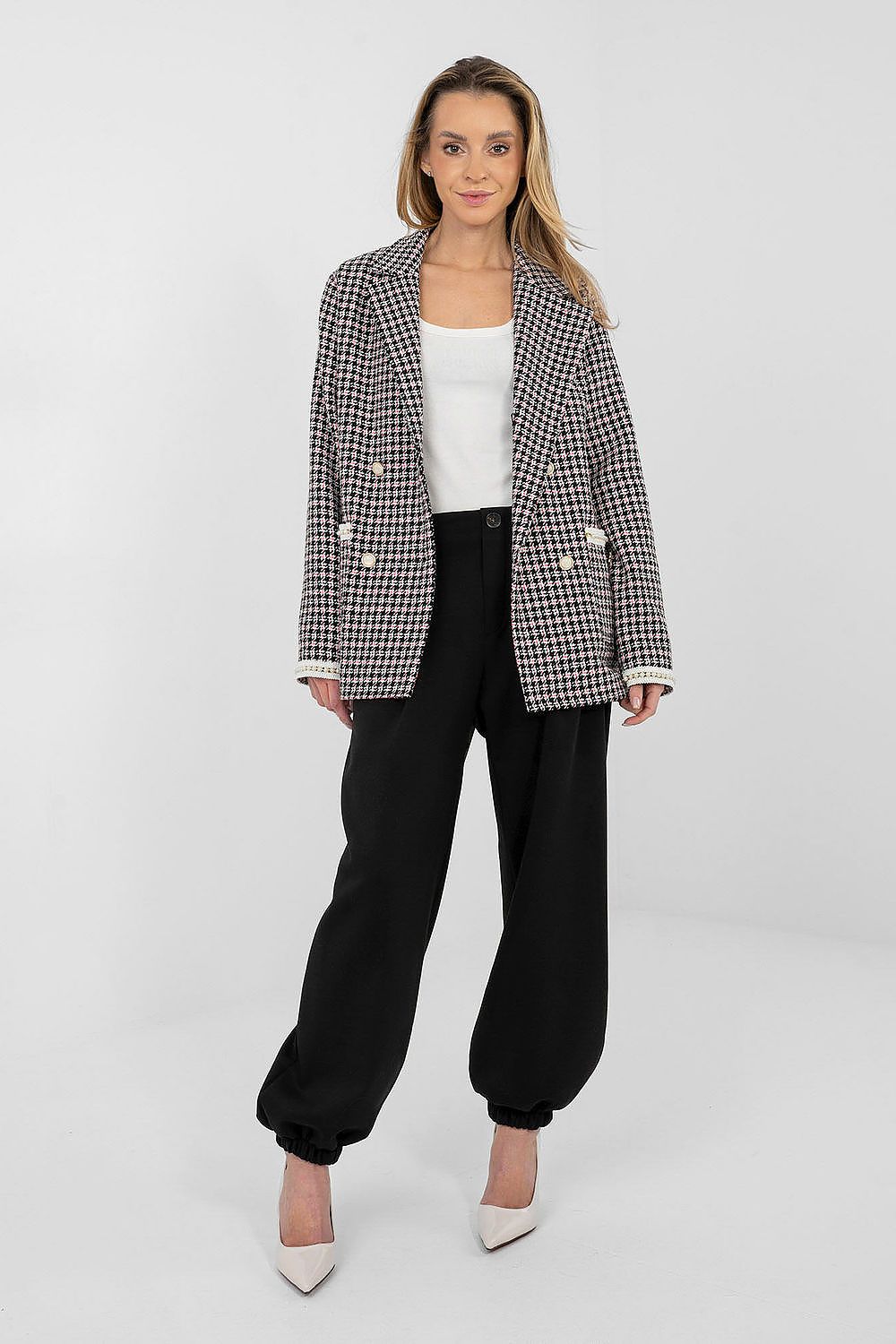 Jogger Sweatpants Italy Moda Damen – Bündchen & Falten-Design