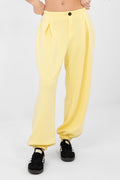 Jogger Sweatpants Italy Moda Damen – Bündchen & Falten-Design