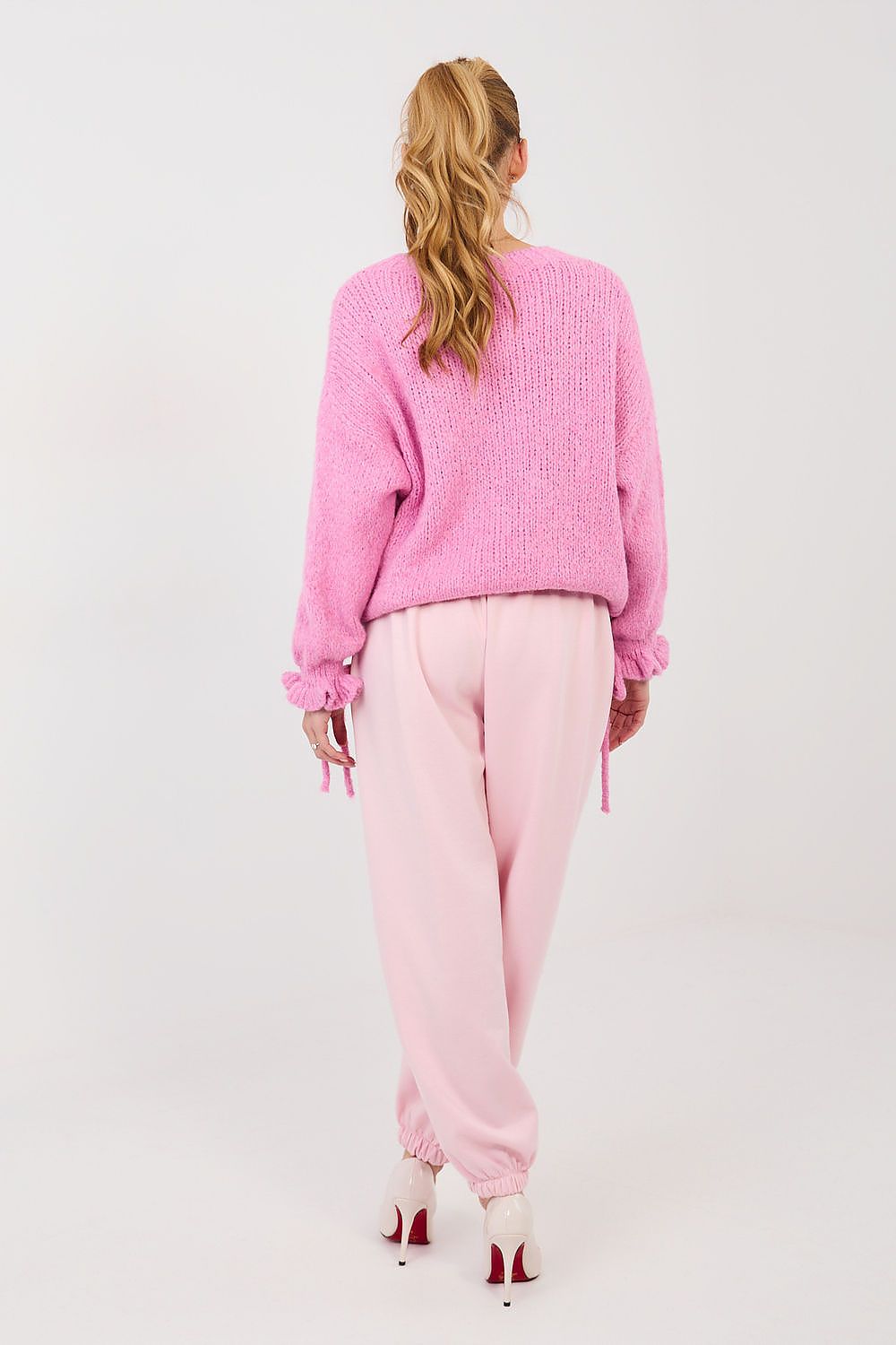 Jogger Sweatpants Italy Moda Damen – Bündchen & Falten-Design