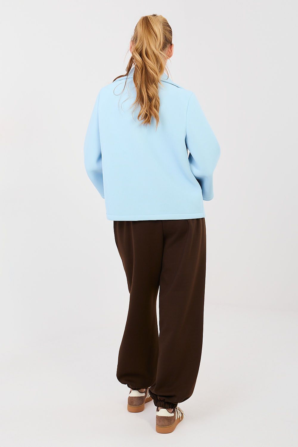 Jogger Sweatpants Italy Moda Damen – Bündchen & Falten-Design