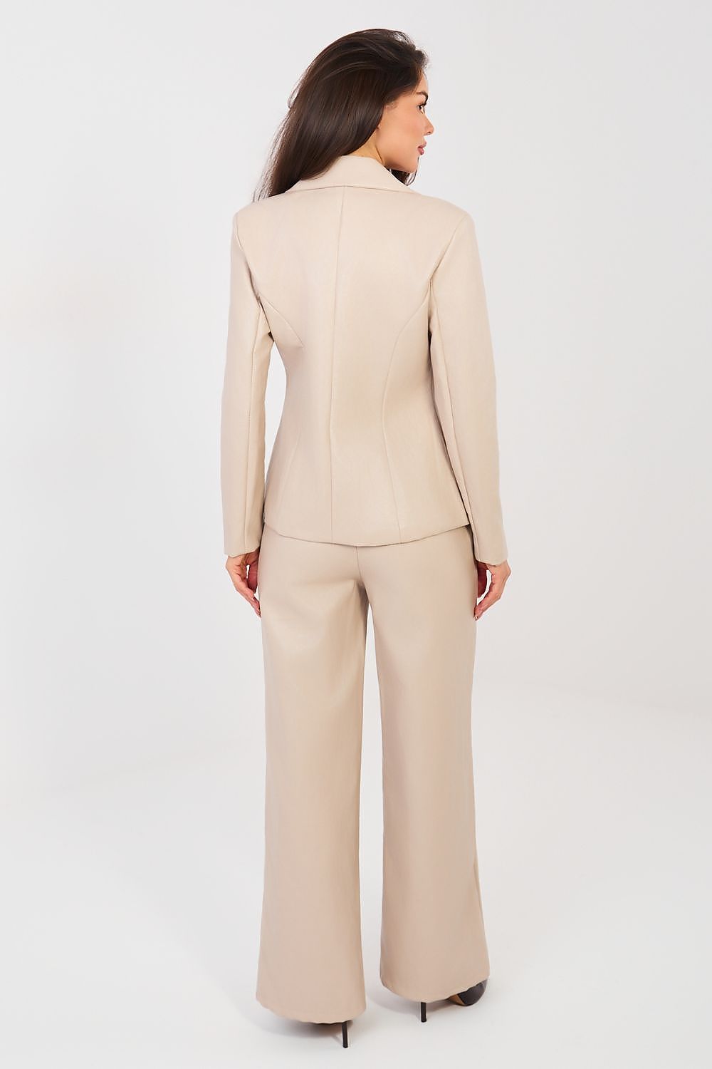 Kunstleder Hose Damen Wide Leg - Hohe Taille