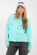 Jeansjacke Damen 9 Farben – Baumwolle Klassisch Einheitsgröße
