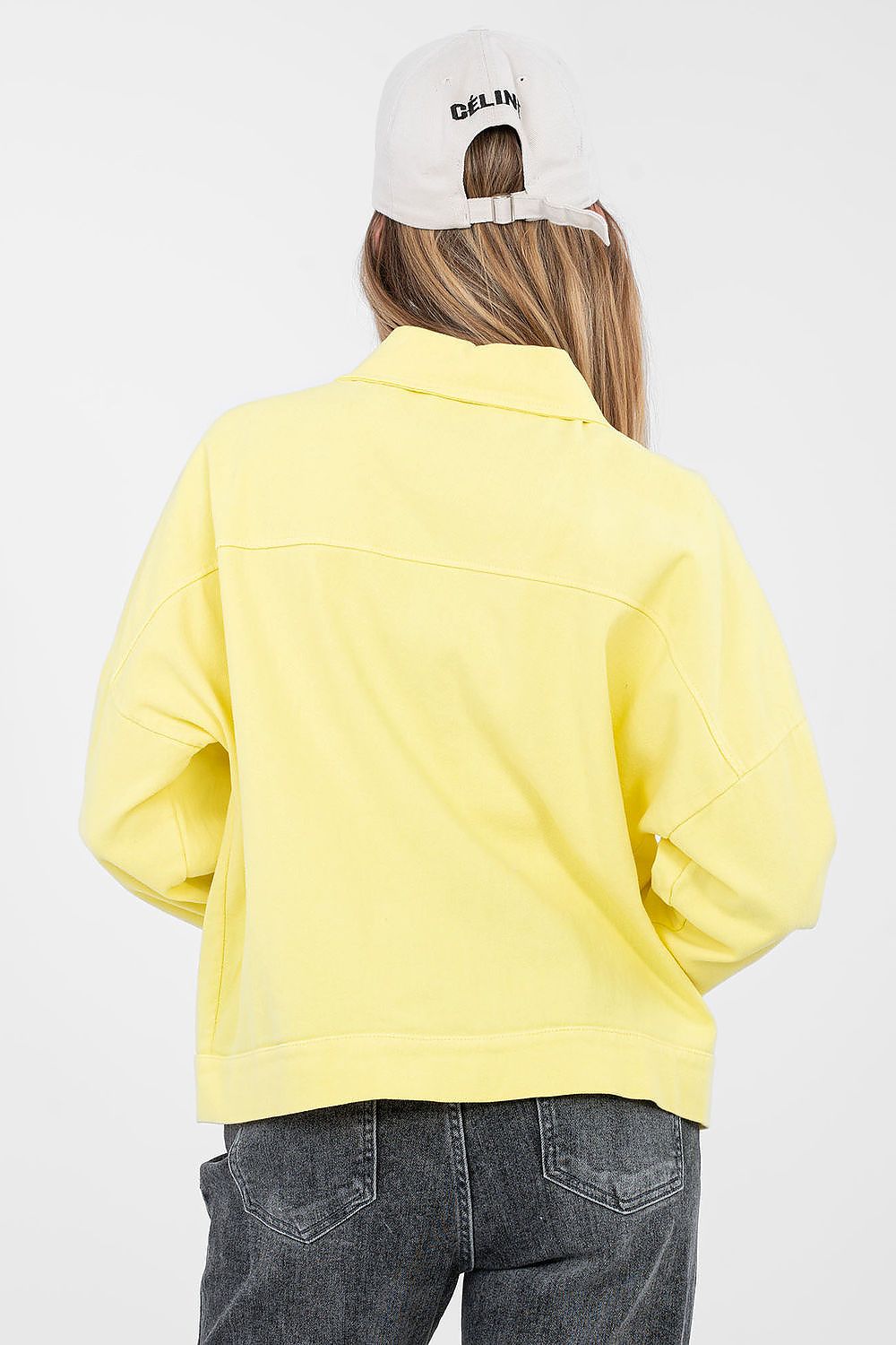 Jeansjacke Damen 9 Farben – Baumwolle Klassisch Einheitsgröße