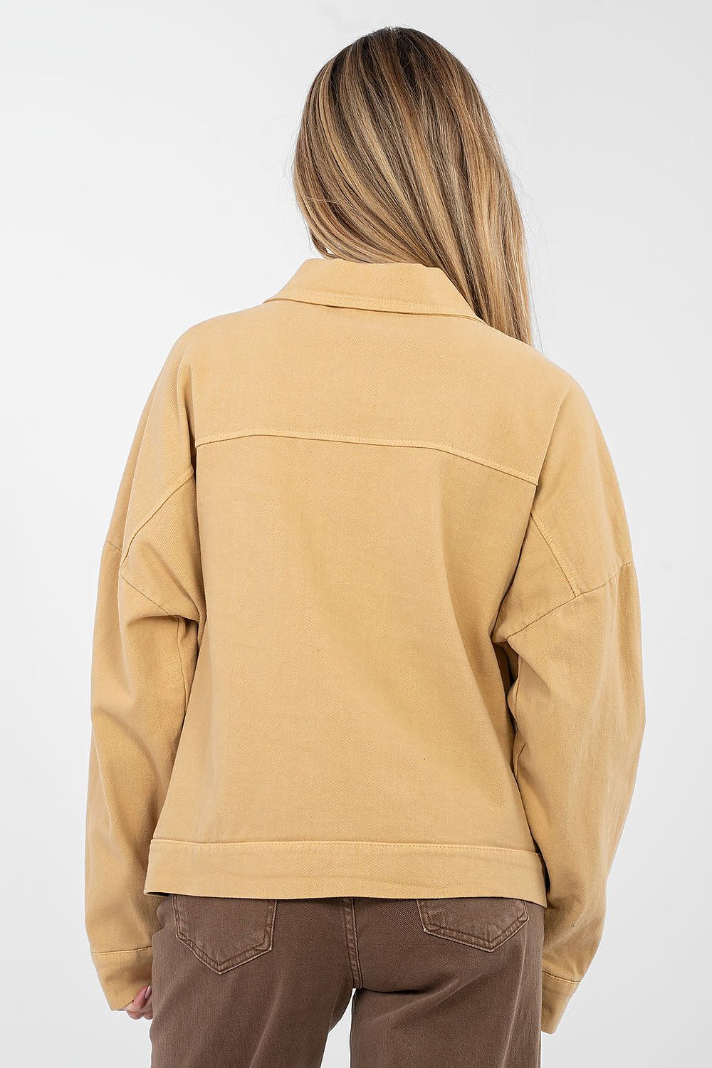 Jeansjacke Damen 9 Farben – Baumwolle Klassisch Einheitsgröße