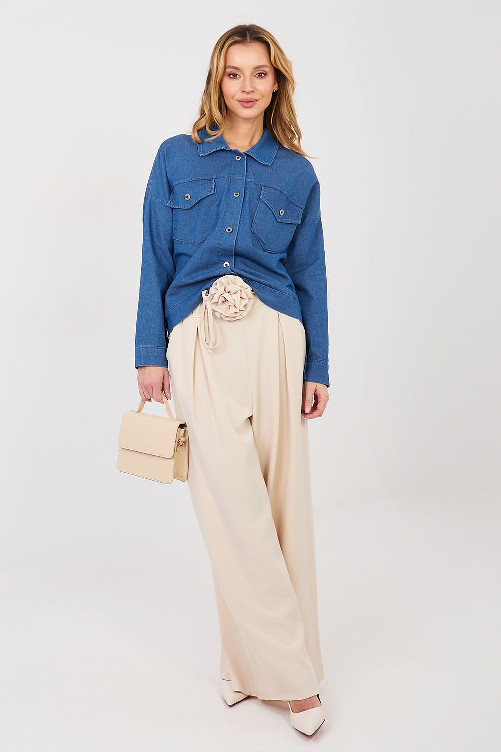 Jeansjacke Damen 9 Farben – Baumwolle Klassisch Einheitsgröße