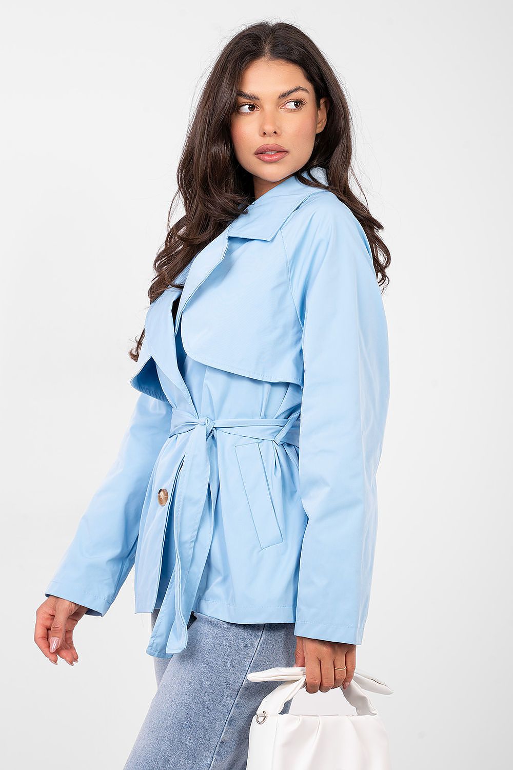 Mantel Damen Trenchcoat Tailliert Übergangsmantel
